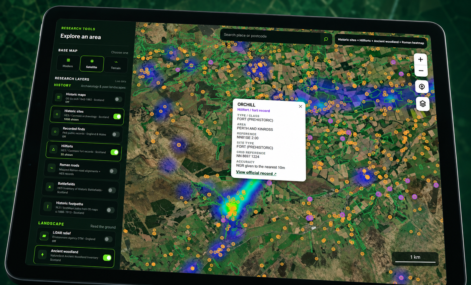 Layered DetectraPro research map preview