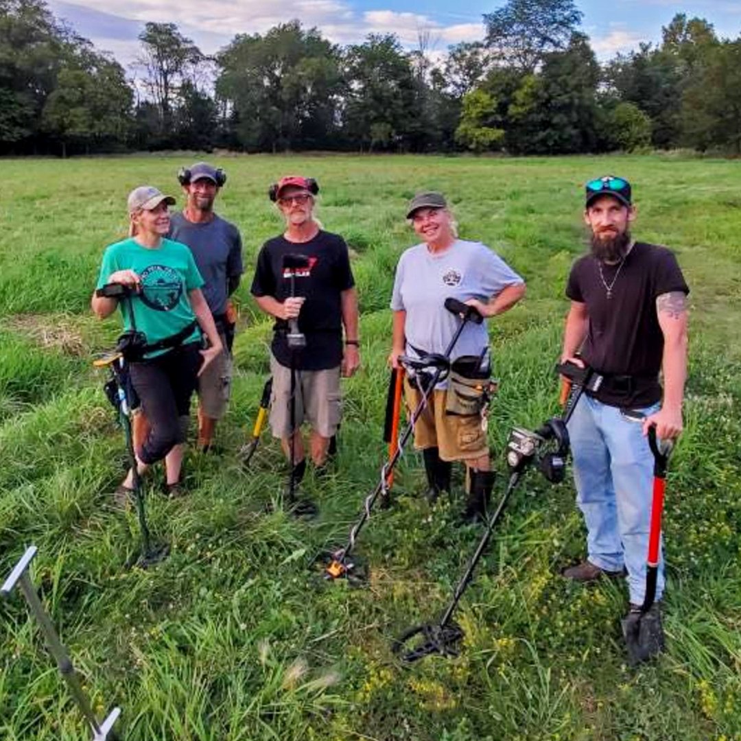 Metal detecting coin finds